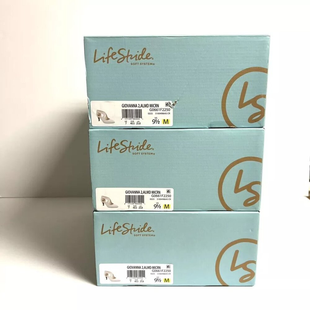 Life Stride Giovanna 2, Off White High Heel Pumps Size 9.5M - Picture 6 of 6